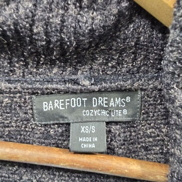 Barefoot Dreams Sweater Women L XL Cozy Chic Lite Cardigan Wrap Long Marled - Picture 3 of 10